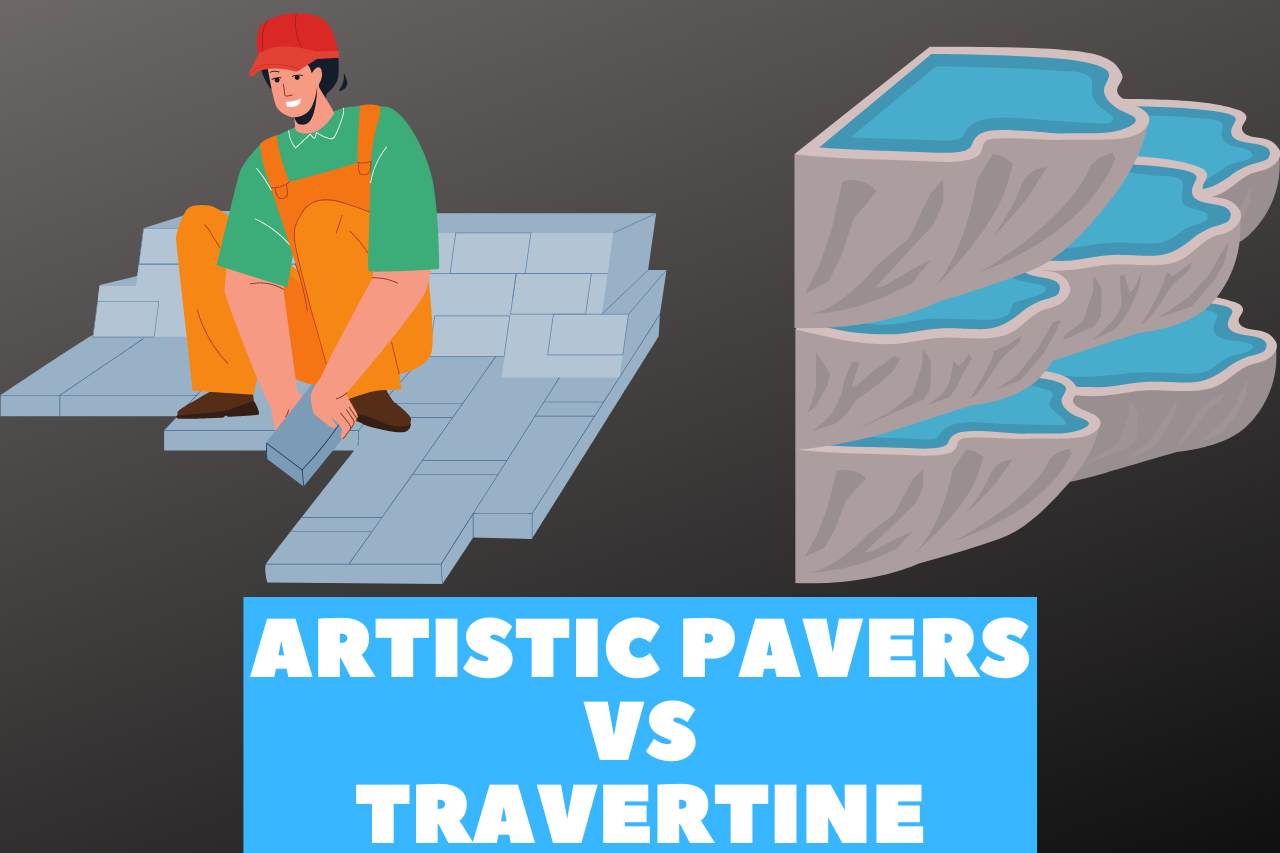 artistic pavers vs travertine