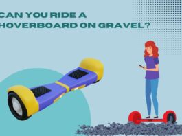 ride a hoverboard on gravel